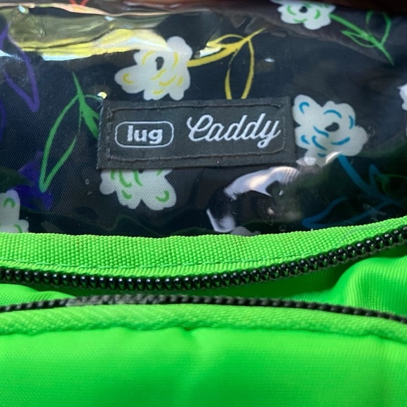 Lug Caddy Travel Makeup Hanging Bag Organizer Neon Green - Picture 5 of 14